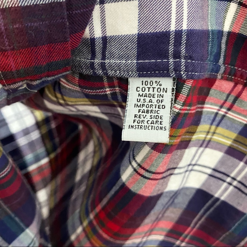 Button down shirt causal plaid small - Picture 8 of 9